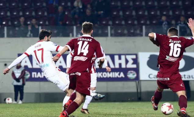 Τα στιγμιότυπα της νίκης του Ολυμπιακού στη Λάρισα (vid)