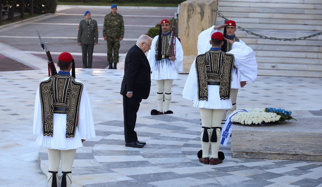Διαμαρτυρίες, κάγκελα και δρακόντεια μέτρα ασφαλείας για τον Ισραηλινό Πρόεδρο (pics)