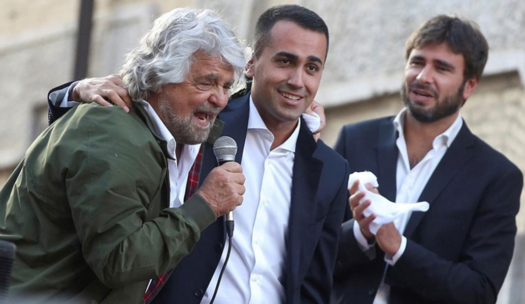 Ιταλία: “Ναι” σε κυβέρνηση με τη Λέγκα χωρίς τον Μπερλουσκόνι λέει ο πρόεδρος των Πέντε Αστέρων