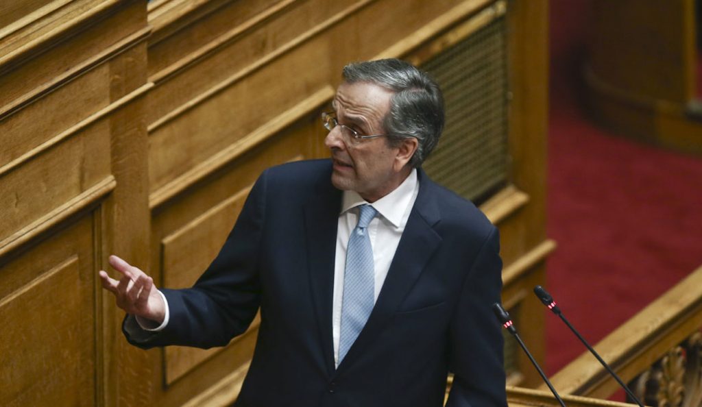 Σαμαράς σε Βούτση στη Βουλή: Θα μιλήσω όσο χρειάζεται