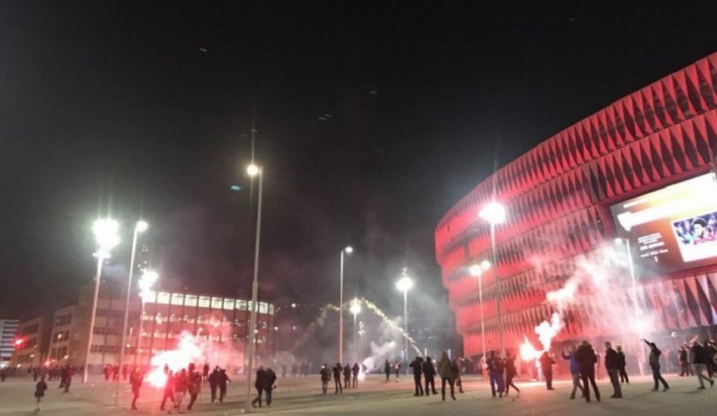Επεισόδια στο Μπιλμπάο με οπαδούς της Σπαρτάκ (vids)