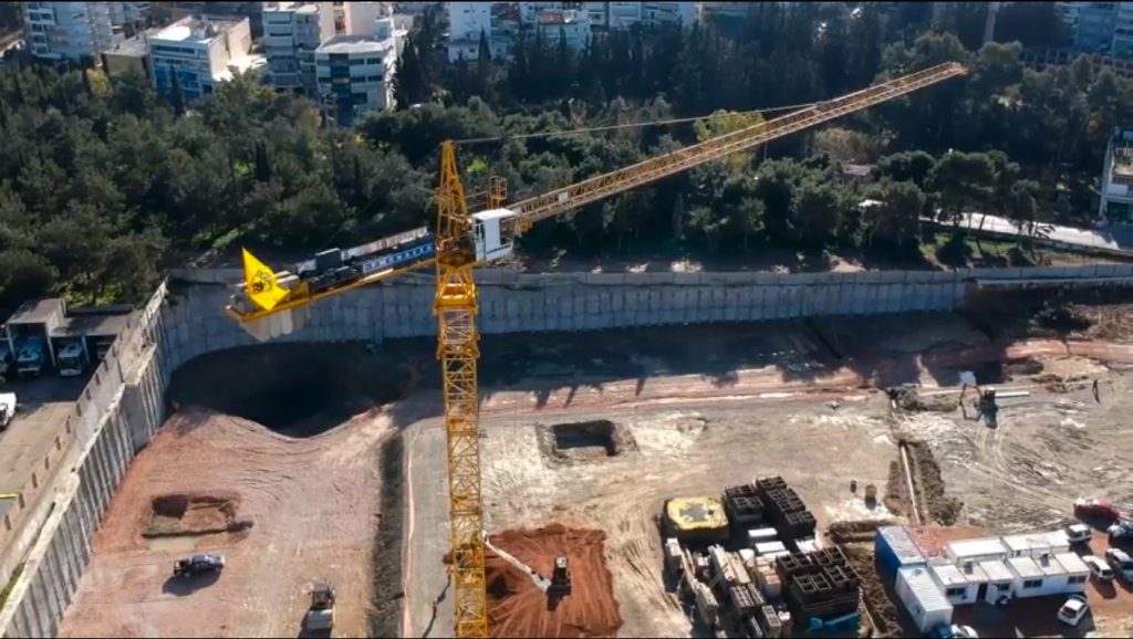 ΑΕΚ: Πλάνα από ψηλά με τον ”κιτρινόμαυρο” γερανό! (vid)