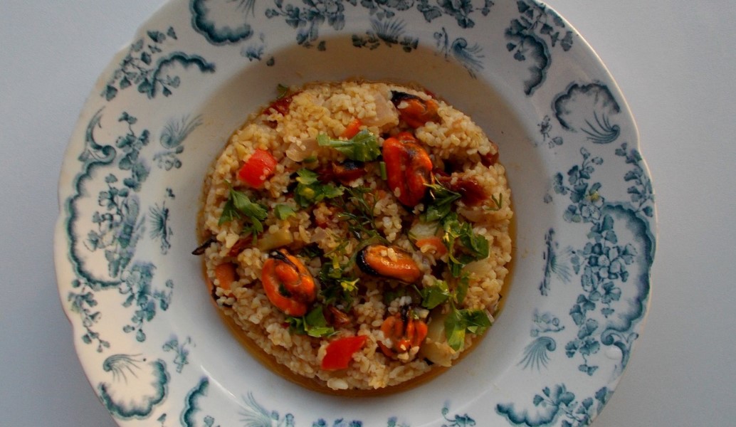 Κριθαρότο με μύδια, γρήγορο και νόστιμο