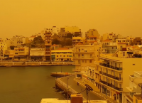 Κρήτη: ”Πνίγηκε” από την αφρικανική σκόνη το νησί (pics&vid)