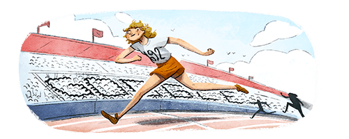 Στη διάσημη ολυμπιονίκη Φάνι Μπλάνκερς-Κοέν αφιερωμένο το σημερινό doodle της Google