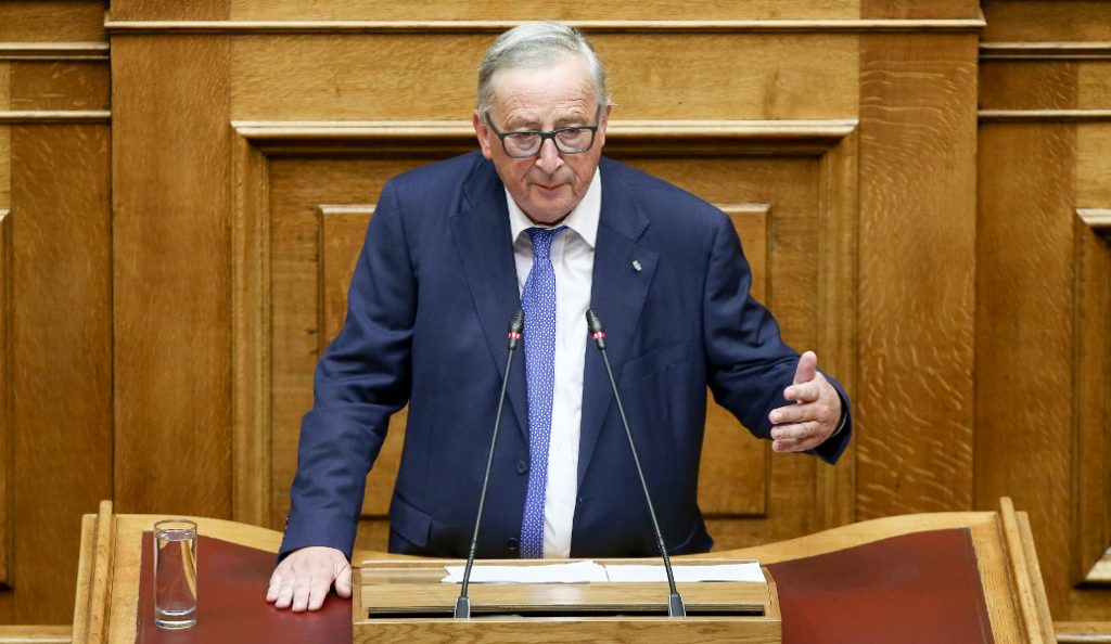 Ξεσπάθωσε κατά της Τουρκίας ο Γιούνκερ μέσα από την ελληνική Βουλή
