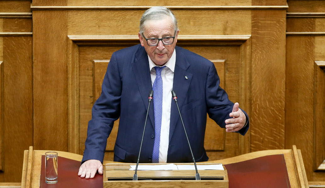 Ξεσπάθωσε κατά της Τουρκίας ο Γιούνκερ μέσα από την ελληνική Βουλή
