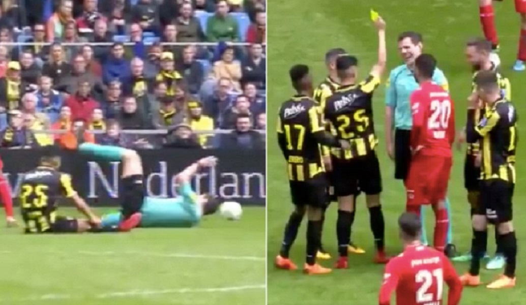 Παίκτης έβγαλε κίτρινη κάρτα σε διαιτητή στην Ολλανδία