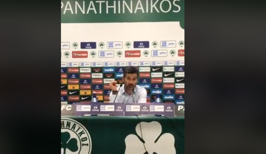 Η συγκλονιστική στιγμή του Ουζουνίδη – Οπαδοί μπαίνουν στην αίθουσα Τύπου, διακόπτουν την ομιλία του και τον αποθεώνουν (vid)