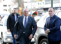 Στη Θεσσαλονίκη για τις εσωκομματικές εκλογές ο Κώστας Καραμανλής