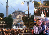 Οι μουσουλμάνοι “βούλιαξαν” την Αγιά Σοφιά σε μία επίδειξη δύναμης (pics&vids)