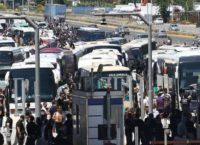 Η “ουρά” με τα πούλμαν των οπαδών του ΠΑΟΚ στις Αφίδνες (vid)