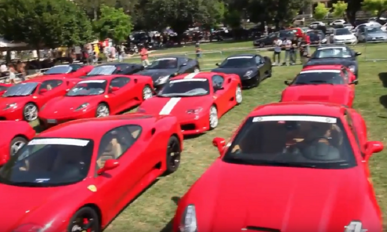 Οι Ferrari “έπνιξαν” το νησί της Κέρκυρας (vid)