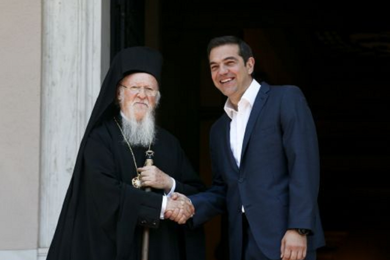 Το “ευχαριστώ” του Τσίπρα στον Πατριάρχη για το Σκοπιανό (vid)