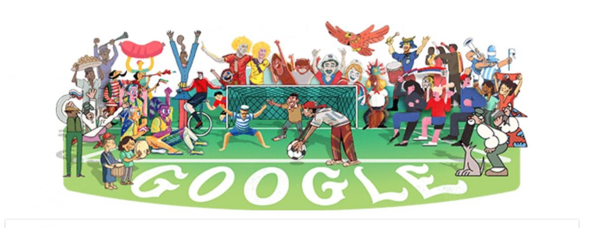 Doodle της Google: Αφιερωμένο στο Παγκόσμιο Κύπελλο ποδοσφαίρου 2018