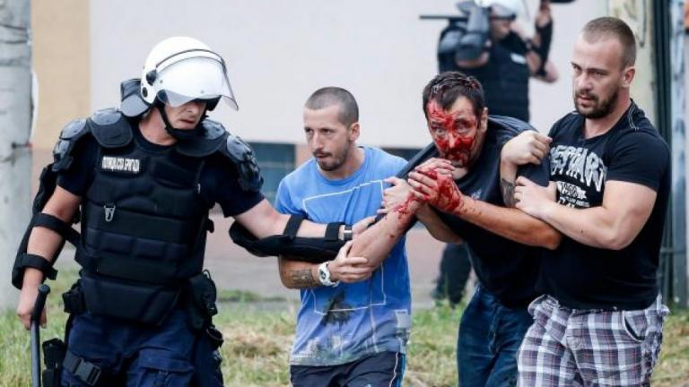 Τεράστιας έκτασης επεισόδια μεταξύ οπαδών Παρτιζάν και Ερυθρού Αστέρα (pics)