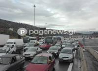 Ατελείωτο μποτιλιάρισμα στην εθνική οδό Αθηνών-Κορίνθου (pics)