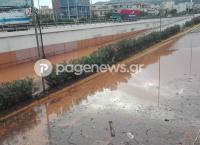 Εθνική οδός Αθηνών – Κορίνθου: Αυτό είναι το σημείο που πλημμύρισε και προκάλεσε το μποτιλιάρισμα (pics&vid)