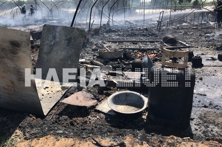 Μανωλάδα: Ψάχνουν εγκλωβισμένους μετά την πυρκαγιά (pic&vid)