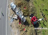 Θανατηφόρο τροχαίο στην Εγνατία – Βυτιοφόρο έσπειρε τον πανικό (vid)
