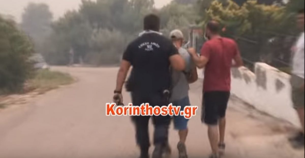 Φωτιά Κινέτα: Προσαγωγή υπόπτου για την πυρκαγιά (vid)