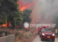 Φωτιά τώρα στην Κινέτα: Σπίτι τυλίγεται στις φλόγες (pics&vid)