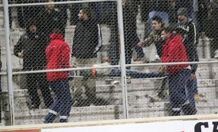 Φίλαθλος του ΠΑΟΚ τραυματίστηκε πέφτοντας από την εξέδρα!