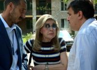 Μαριάννα Βαρδινογιάννη: Επισκέφτηκε του πληγέντες των πυρκαγιών (pics)