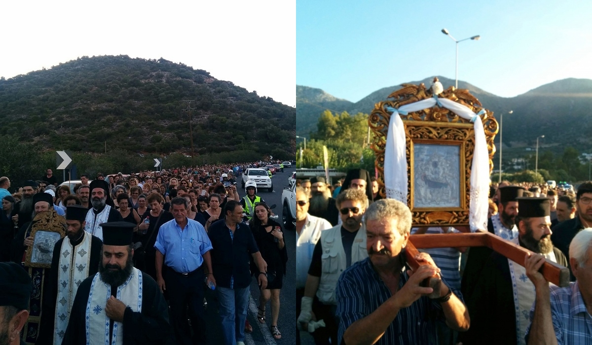 15 Αυγούστου γιορτή: Πλήθος πιστών στην Παναγία Χαρακιανή (pics)