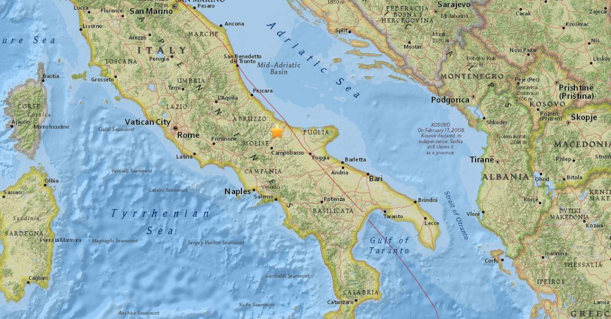 Σεισμός: Δόνηση 4,7 βαθμών στην Ιταλία