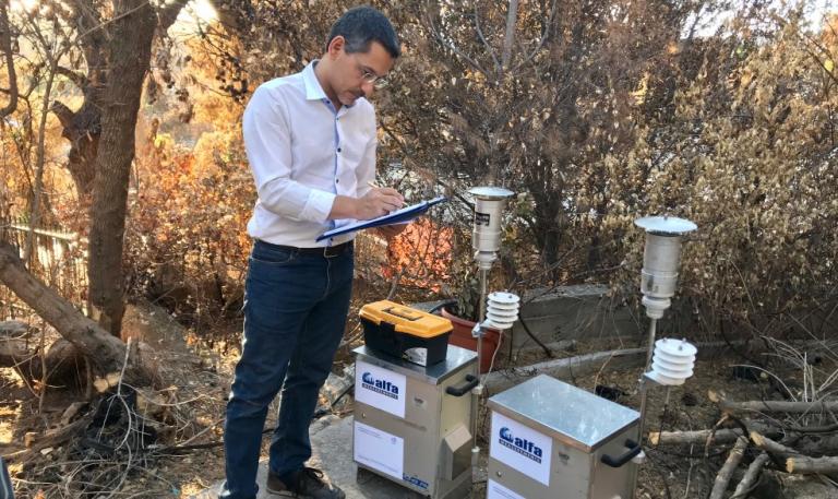RPSOS.GR: Εγκατάσταση σταθμών μέτρησης ποιότητας αέρα στις πυρόπληκτες περιοχές