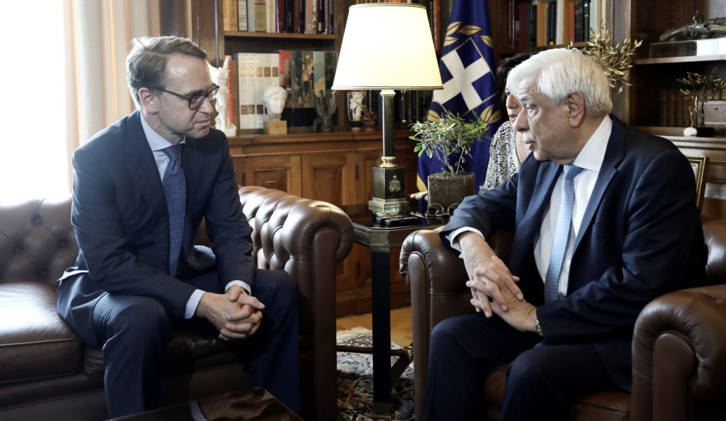 Παυλόπουλος σε Βάιντμαν: Οι εταίροι να στηρίξουν την αναπτυξιακή πορεία της χώρας