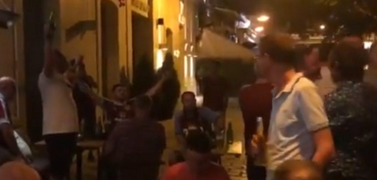 Οπαδοί Ολυμπιακού, ΑΕΚ και Μπέρνλι “αγκαλιά” τραγουδούν μαζί (vid)