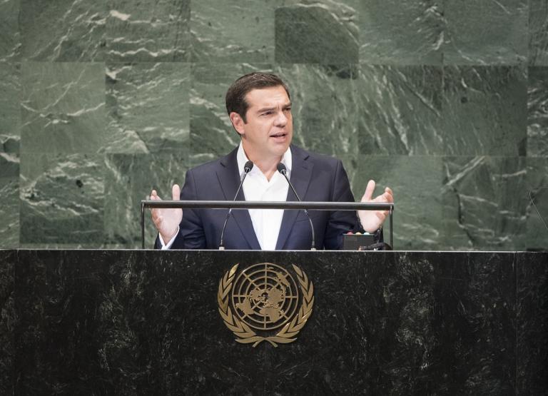 Τσίπρας στον ΟΗΕ: Καταφέραμε να σταθούμε όρθιοι και να διδάξουμε αλληλεγγύη