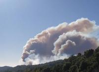 Φωτιά Χαλκιδική: Μαύρισε ο ουρανός από τους πυκνούς καπνούς (pics)