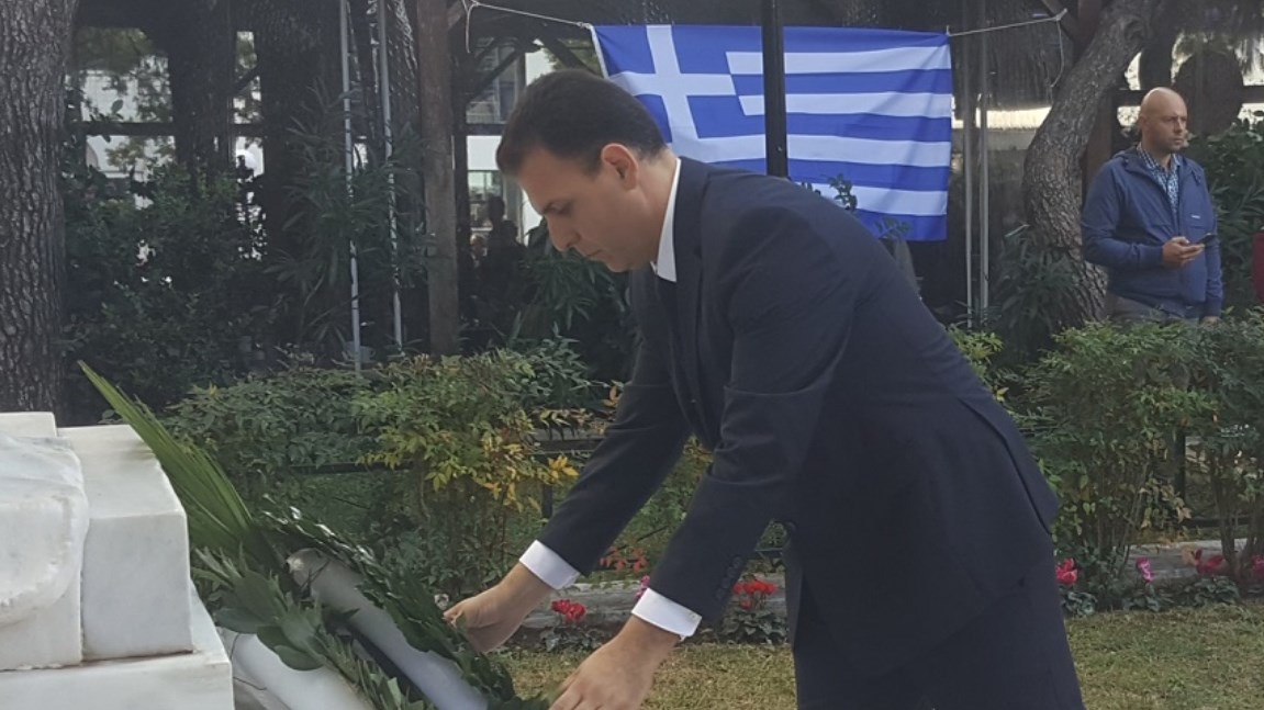 Γιώργος Καραμέρος: Ο αντιπεριφερειάρχης στον εορτασμό της επετείου του “ΟΧΙ” στο Μαρούσι