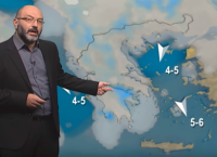 Πρόγνωση καιρού: Δείτε που θα χιονίσει αύριο – Τι προβλέπει ο Σάκης Αρναούτογλου (vid)