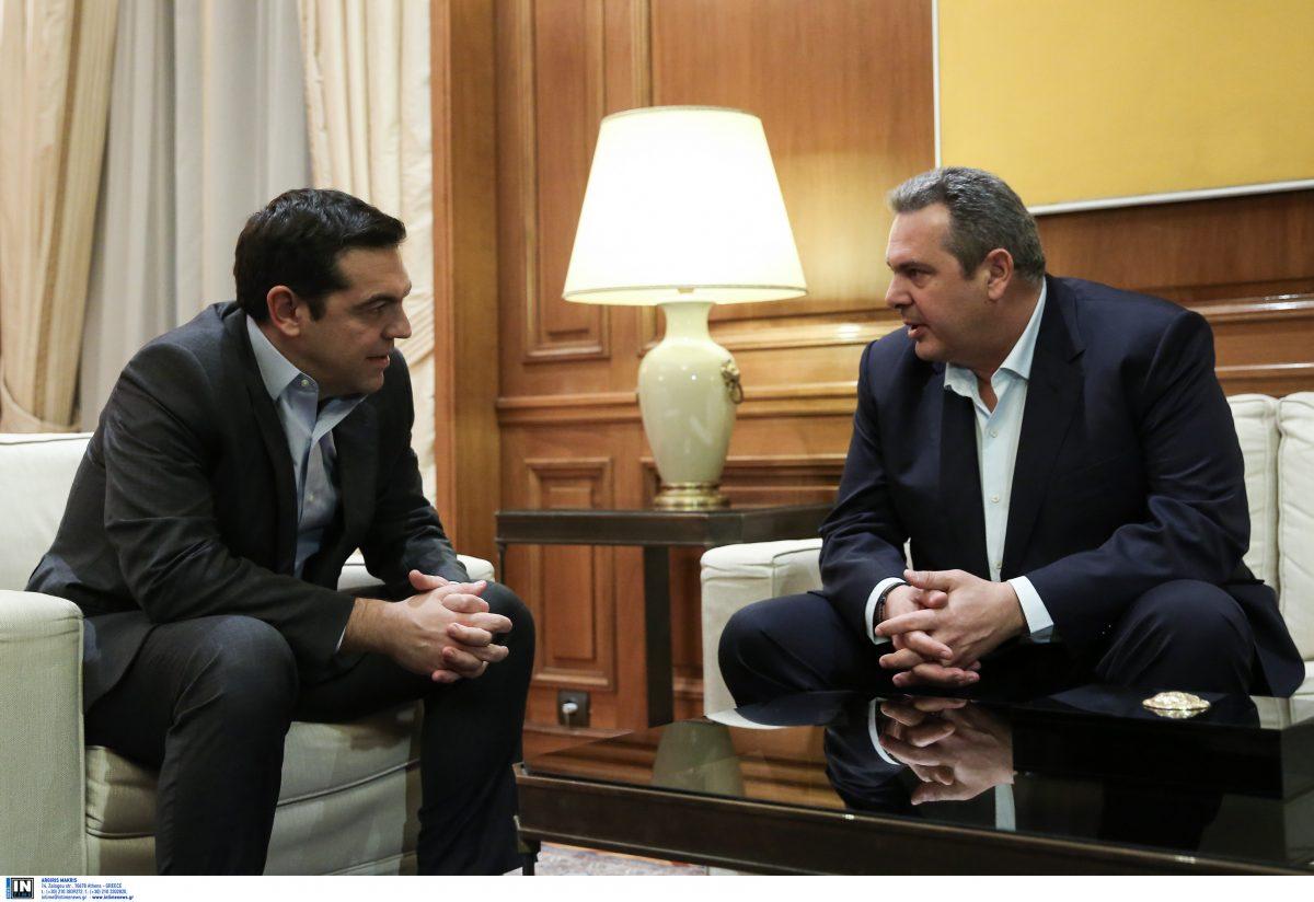Συνάντηση Τσίπρα – Καμμένου: Μυστικό τετ α τετ στη ΛΑΕΔ – Γεύμα για να πέσουν οι τόνοι