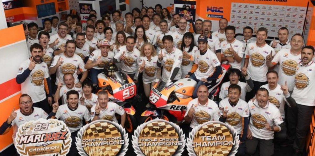 Honda: Κατακτά τον 2ο διαδοχικό τίτλο MotoGP Triple Crown