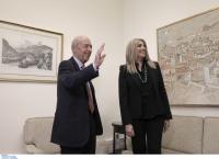 Συνάντηση Σημίτη – Γεννηματά στη Βουλή (pics)