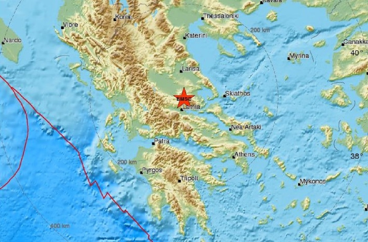 Σεισμός Φθιώτιδα: Δόνηση 3,7 Ρίχτερ στον Δομοκό