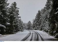 Κακοκαιρία “Τηλέμαχος”: Κλειστοί πολλοί δρόμοι λόγω των χιονοπτώσεων