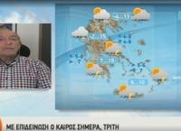 Πρόγνωση καιρού: Τσουχτερό κρύο και χιονοπτώσεις – Η πρόβλεψη του Τάσου Αρνιακού για τις επόμενες μέρες (vid)