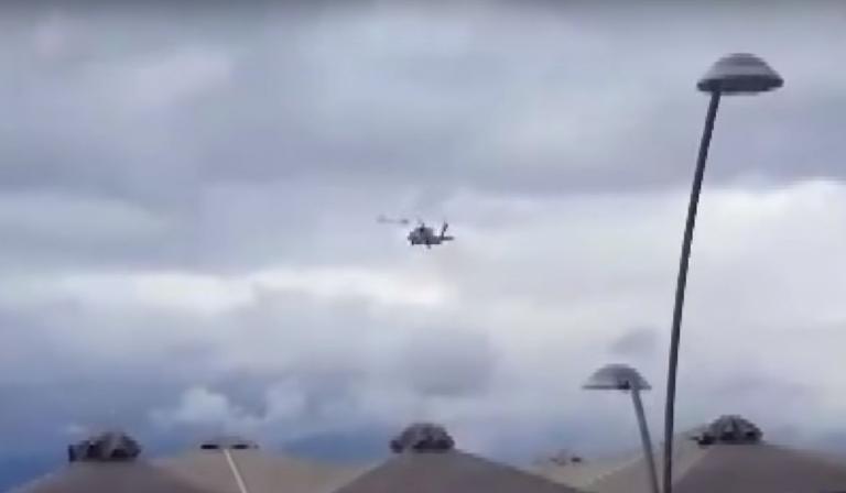 Πανικός στο Αίγιο: Παρολίγο πτώση ελικοπτέρου (vid)