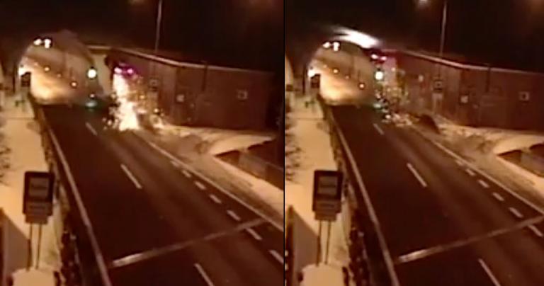 Απίστευτο βίντεο: Οδηγός “καβαλάει” ράμπα και εκτοξεύεται σαν κασκαντέρ