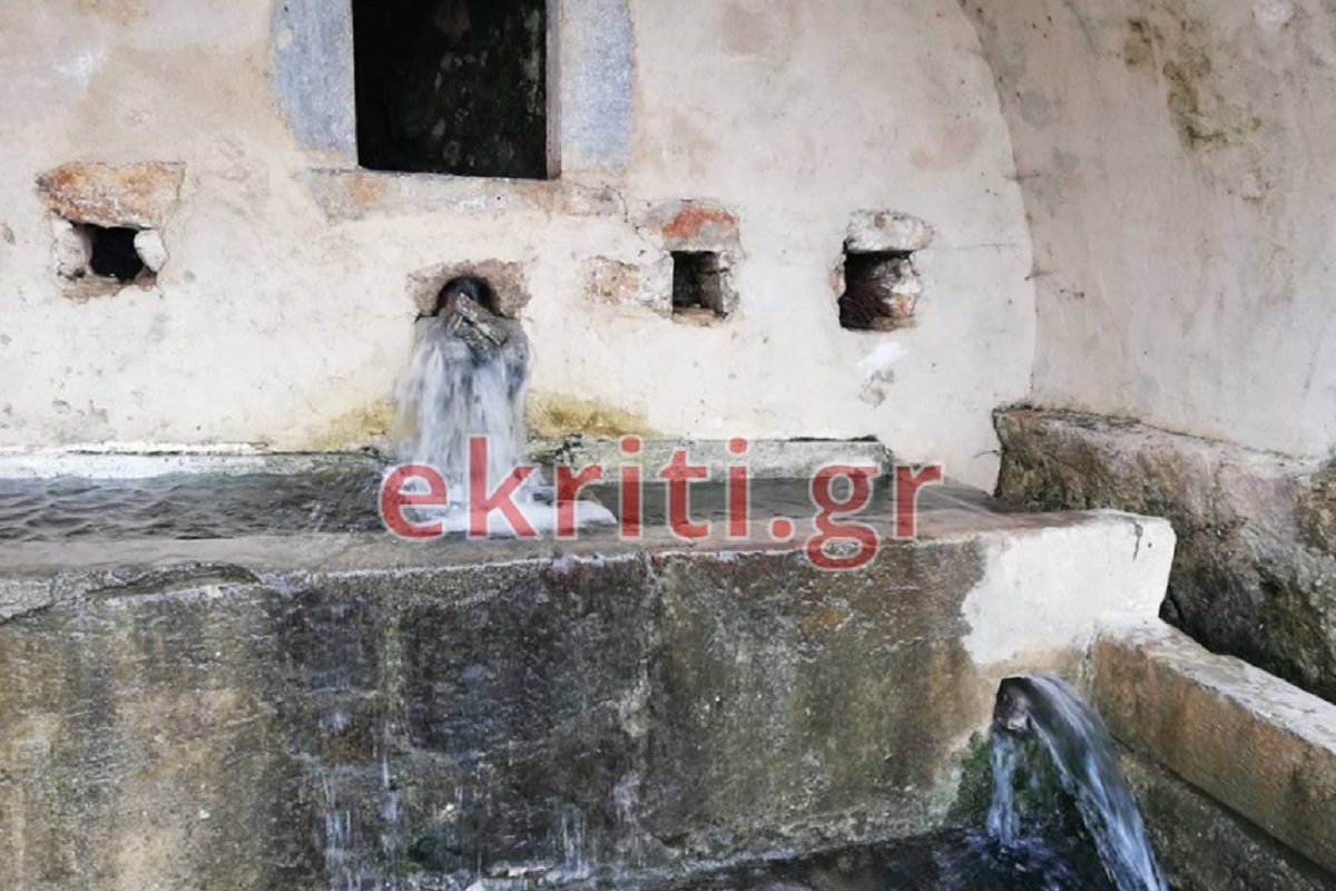 Οι βρύσες στο Κράσι της Κρήτης τρέχουν και πάλι άφθονο νερό (pics)