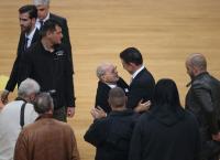 Παναθηναϊκός – ΤΣΣΚΑ Μόσχας: Η αγκαλιά του Θανάση Γιαννακόπουλου στον Ρικ Πιτίνο (pics)