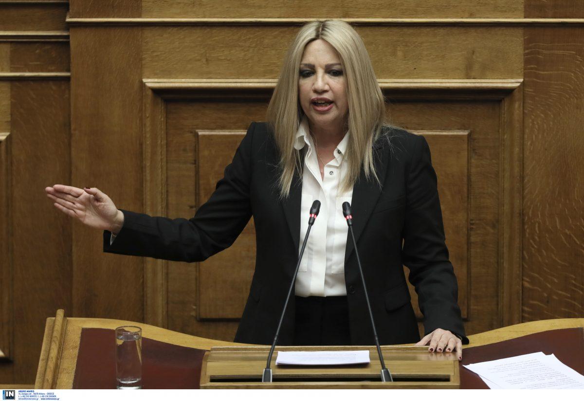 Γεννηματά: “Ο Θεοχαρόπουλος παραβίασε την γραμμή του κόμματος – Πρακτικά στηρίζει μία κυβέρνηση που χρειάζεται δεκανίκια”