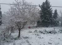 Κέρκυρα κακοκαιρία: Χιόνια και χαλαζόπτωση σε όλο το νησί (pics)