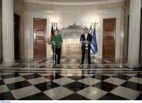 Επίσκεψη Μέρκελ στην Αθήνα: Τι είπαν στις επίσημες δηλώσεις οι δυο αρχηγοί (pics&vid)